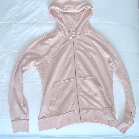 H&M || pink zip up hoodie - Picture 2 of 9